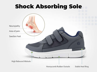 FitVille Duo Strap V3 - Calzature a Pianta Larga con Doppio Cinturino (Uomo)