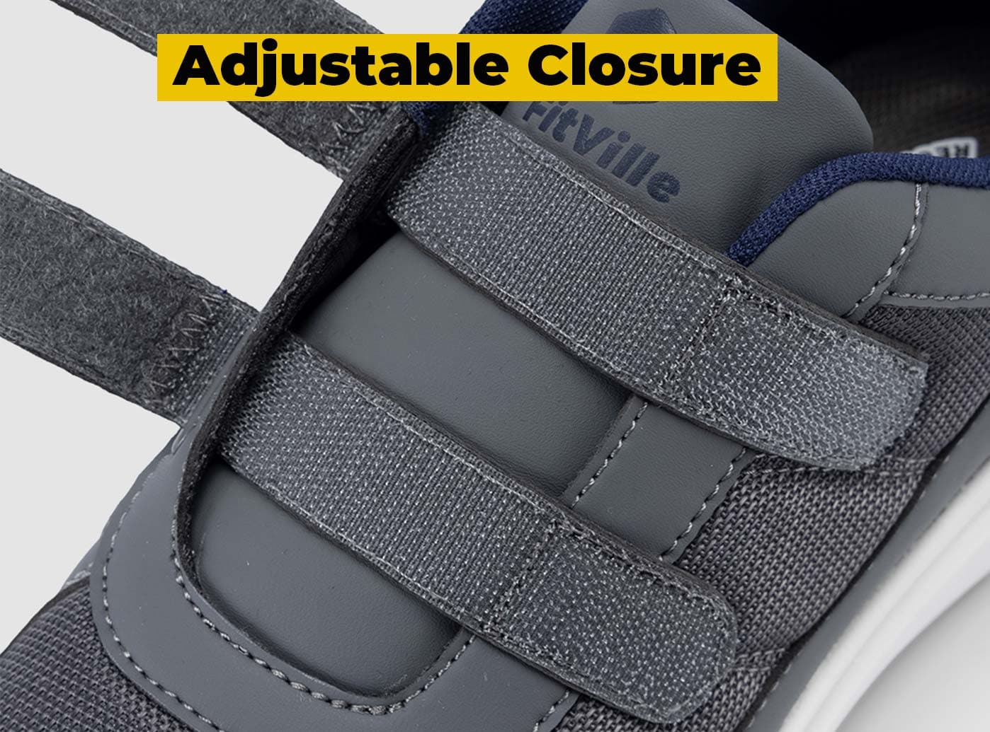 FitVille Duo Strap V3 - Calzature a Pianta Larga con Doppio Cinturino (Uomo)