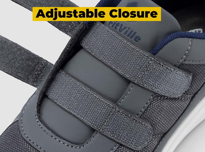 FitVille Duo Strap V3 - Calzature a Pianta Larga con Doppio Cinturino (Uomo)