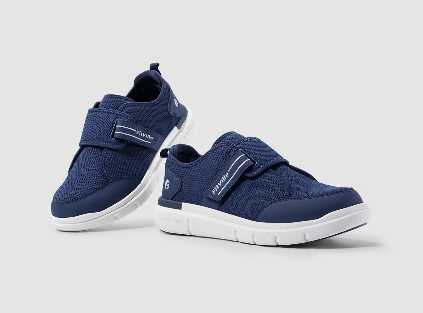 FitVille StrapEase V10 - Scarpe Ortopediche per Edema e Diabete (Uomo)