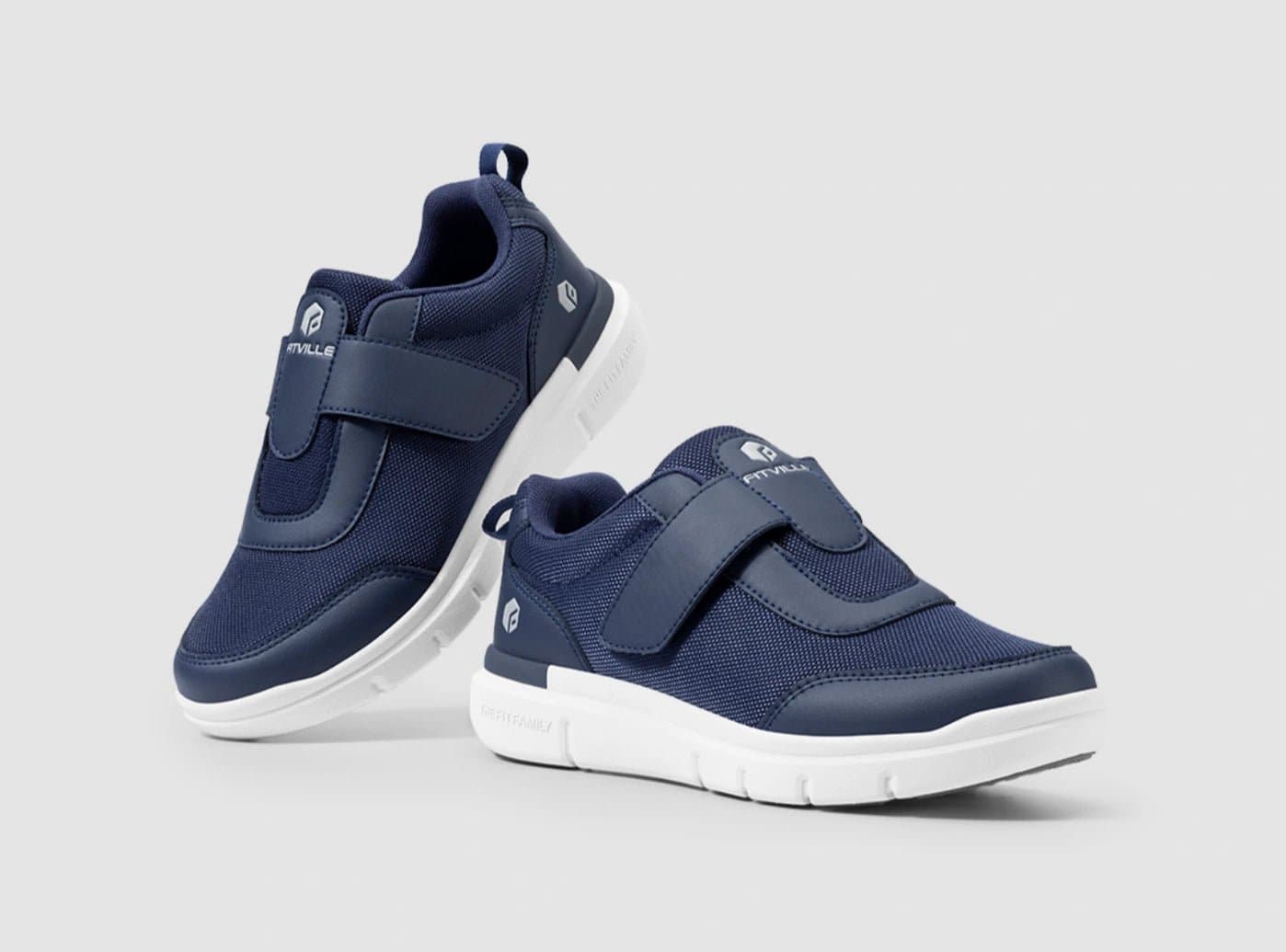 FitVille StrapEase V4 - Scarpe Comfort per Circolazione e Supporto (Uomo)