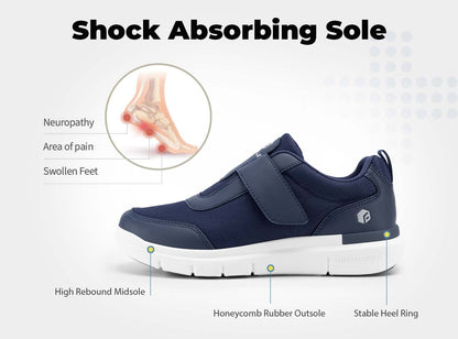 FitVille StrapEase V4 - Scarpe Comfort per Circolazione e Supporto (Uomo)