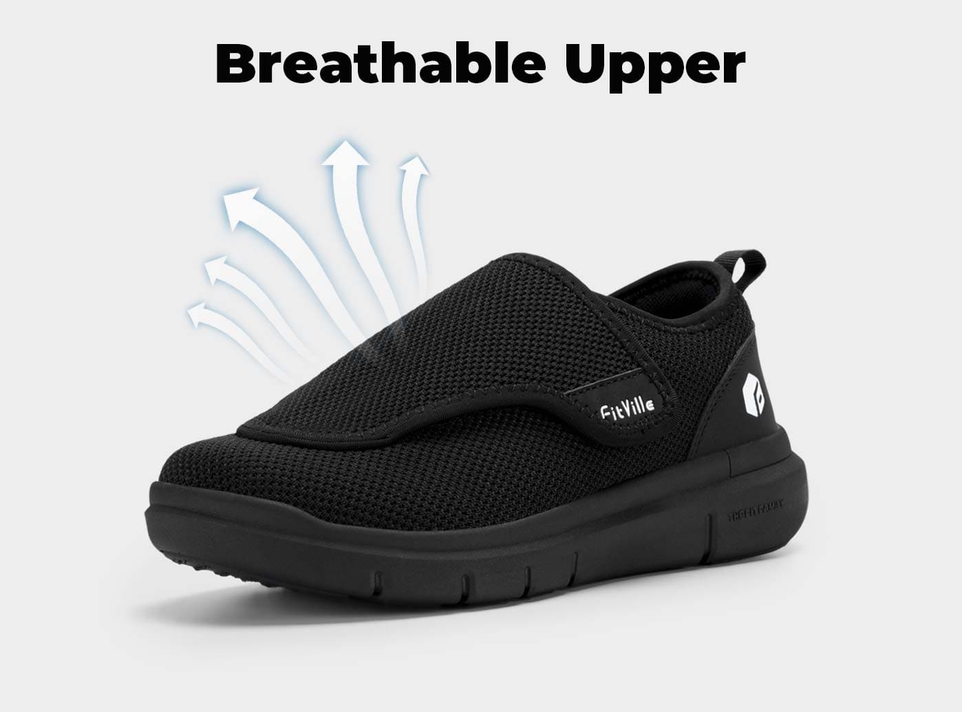 FitVille Wings V2 - Scarpe Ortopediche a Pianta Larga per Diabetici (Uomo)