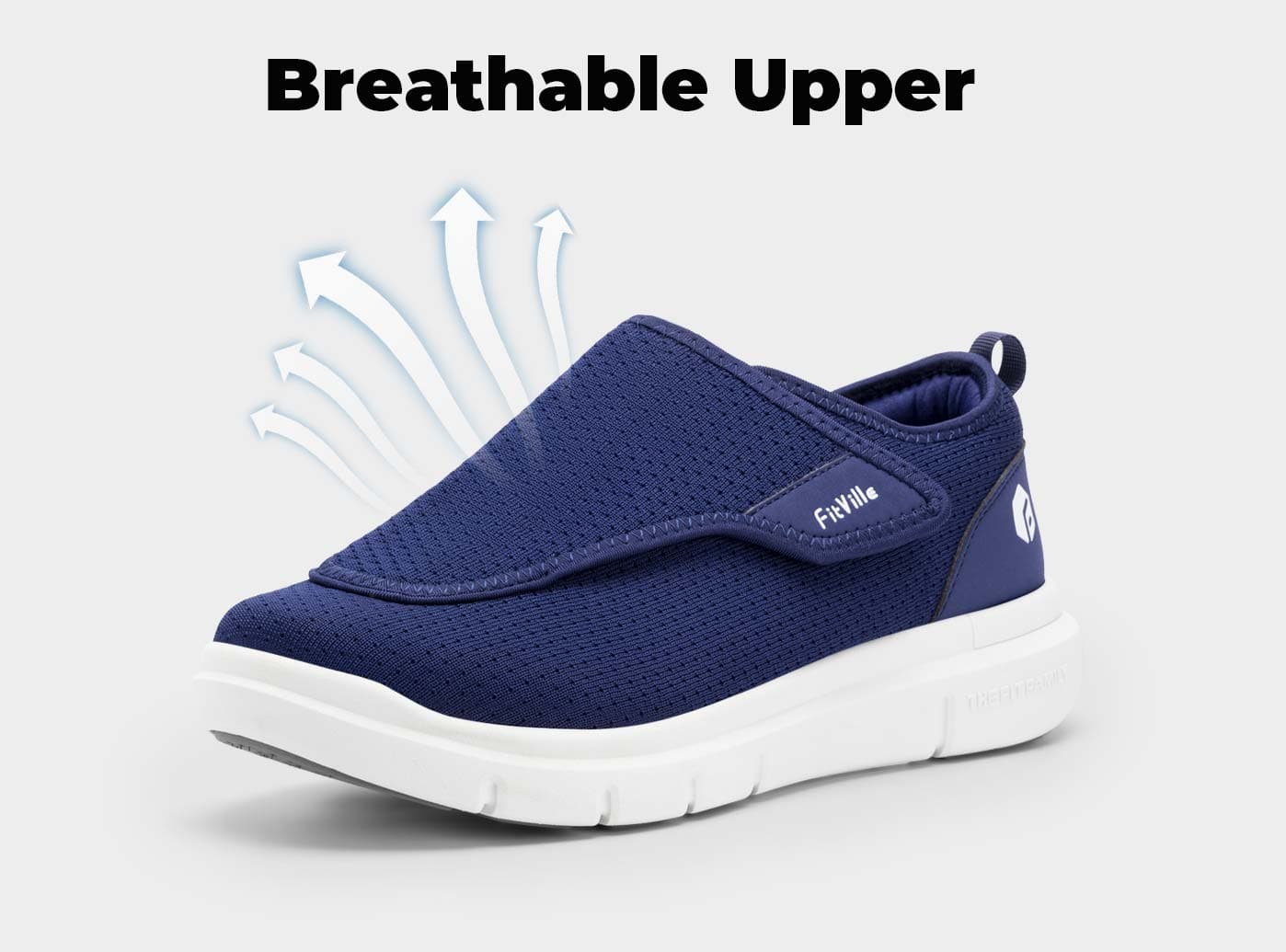 FitVille Wings V2 - Scarpe Ortopediche a Pianta Larga per Diabetici (Uomo)