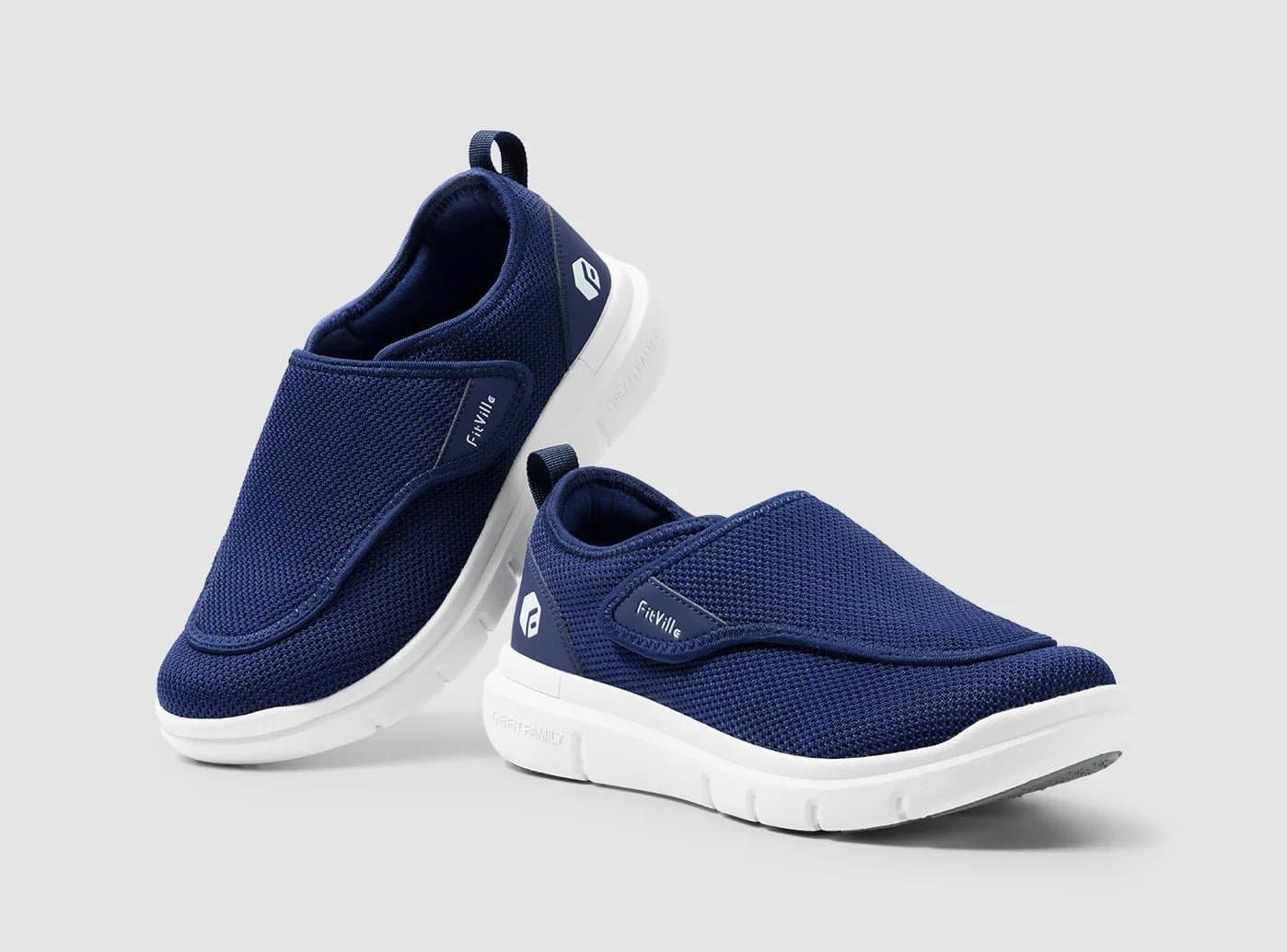 FitVille Wings V2 - Scarpe Ortopediche a Pianta Larga per Diabetici (Uomo)