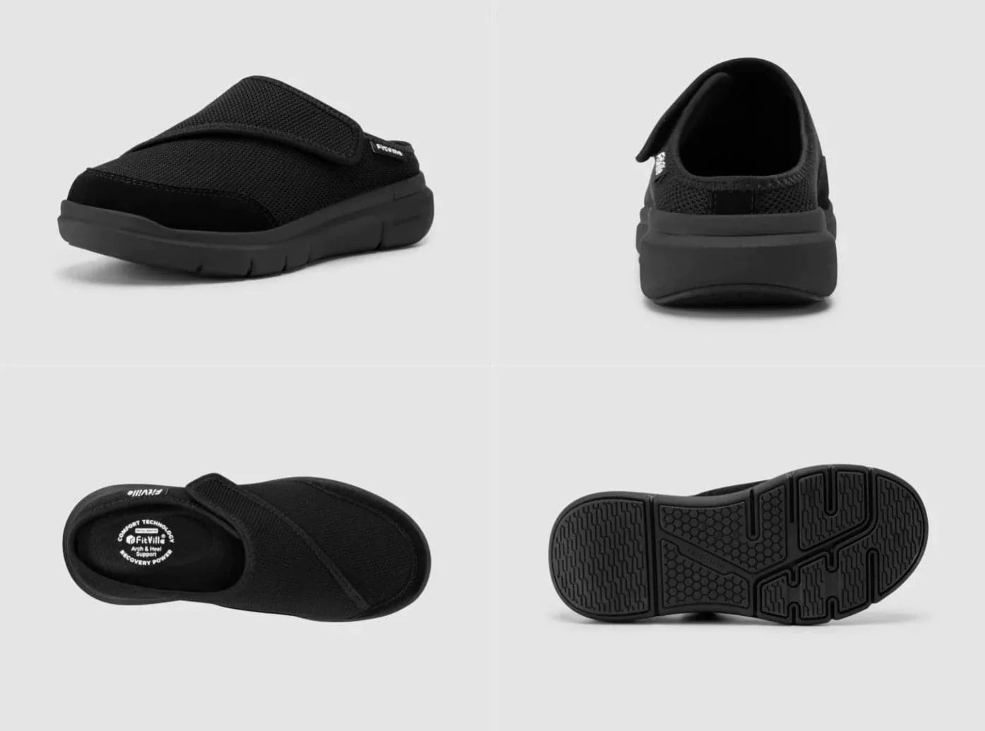 FitVille Slipper V5 - Pantofole Ortopediche per Casa e Riposo (Donna)