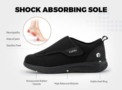 FitVille Wings V2 - Scarpe ad Apertura Facile per Piedi Sensibili (Donna)