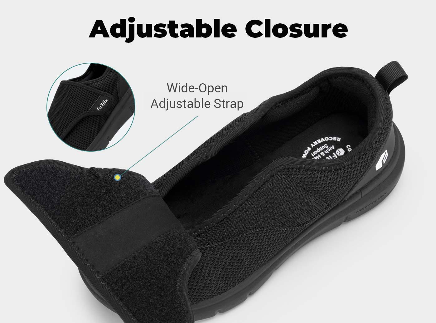 FitVille Wings V2 - Scarpe ad Apertura Facile per Piedi Sensibili (Donna)