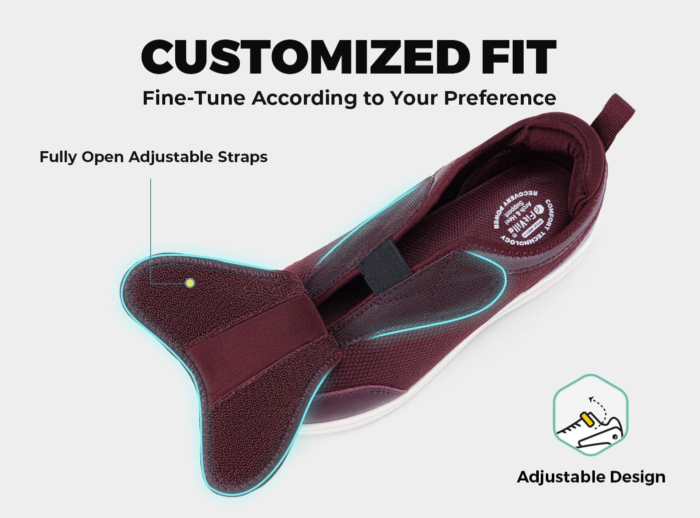 FitVille Wings V9 - Scarpe Ortopediche Comfort Totale (Donna)